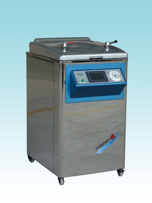 上海三申不銹鋼立式電熱蒸汽滅菌器YM75CM
