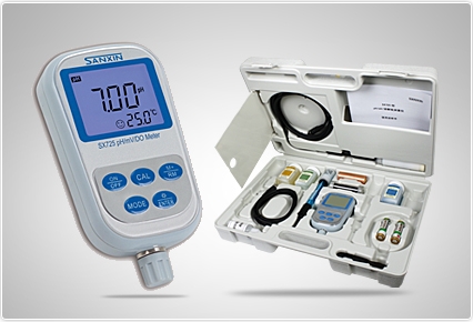 上海三信便攜式雙參數(shù)測量儀SX725    PH/溶解氧儀