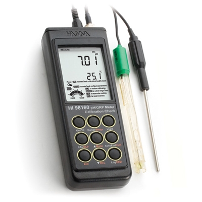 意大利哈納防水型便攜式pH/ ORP/ °C測定儀HI98160