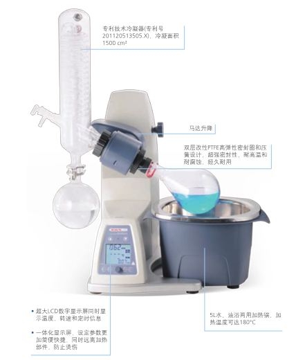 北京大龍LCD數(shù)控旋轉蒸發(fā)儀RE100-Pro